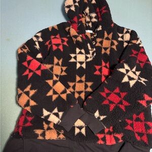 Cozy Star Patterned Hoodie